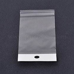 Opp rectángulo bolsas de plástico transparente, Claro, 12x8 cm, aproximamente 100 unidades / bolsa