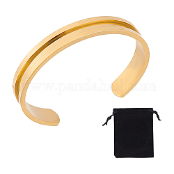 Con sacchetti di velluto rettangolari da 1 pz, oro, diametro interno: 1 pollice (2-1/2x2 cm)