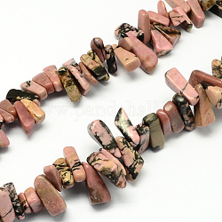 Rhodonite naturale fili di perline pietra, pezzo, 12~20x6~10x3~10mm, Foro: 1 mm, circa 104pcs/filo, 15.7 pollice