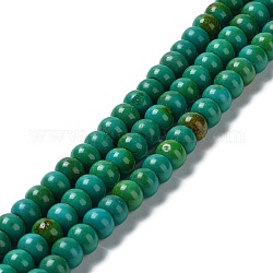 Chapelets de perles en howlite naturelle, teinte, baril, 7.5~8x5.5~6mm, Trou: 1.4mm, Environ 67 pcs/chapelet, 15.51~15.59'' (39.4~39.6 cm)