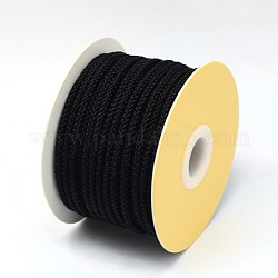 編み込みナイロン糸  ブラック  3.5mm  約21.87ヤード（20m）/ロール