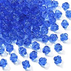 Perles en acrylique transparente, lanterne, bleu royal, 8.5x10x9.5mm, Trou: 1.5mm, environ 1290 pcs/500 g