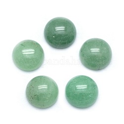 Natürlichen grünen Aventurin Cabochons, Halbrund, 10x4~5 mm
