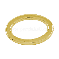 Alloy Oval Linking Rings, Tibetan Style,  Nickel Free & Lead Free, Golden, 25x17x2.5mm, about 396pcs/1000g