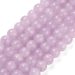Natürlichen Amethyst Perlen Stränge, gefärbt und erhitzt, Runde, 8.5 mm, Bohrung: 0.8 mm, ca. 46 Stk. / Strang, 15.08~15.20 Zoll (38.3~38.6 cm)