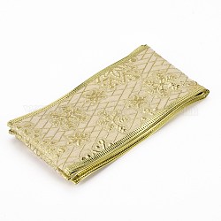 Ruban de coton motif flocon de neige, Ruban scintillant, pour emballer des cadeaux, arbre de noël arcs artisanat décoration, verge d'or pale, 2-1/2 pouce (63 mm), environ 2.19 yards (2.00 m)/fil