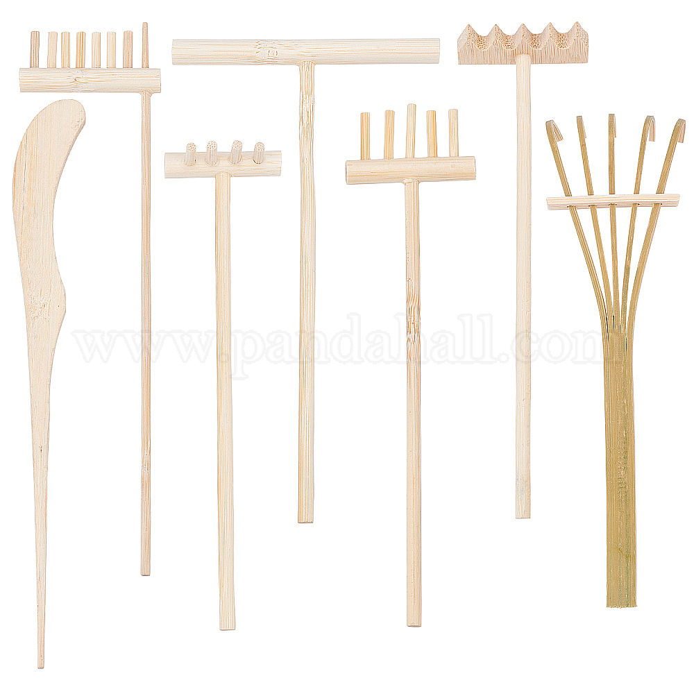 Shop NBEADS 7 Pcs Bamboo Zen Garden Rakes for Jewelry Making PandaHall Selected