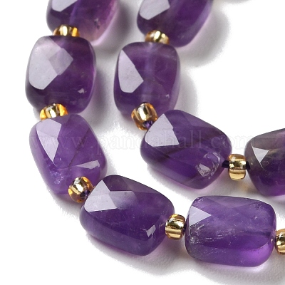 Natürlichen Amethyst Perlen Stränge&nbsp;G-H061-A13-01-1