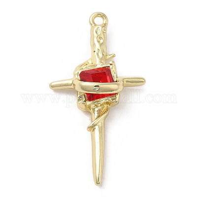 Подвески из сплава и страза&nbsp;PALLOY-P294-02G-02-1