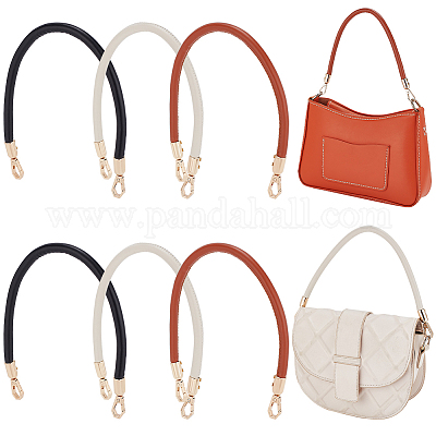 6pcs Wooden Beaded Bag Handles 3 Colors Nylon Rope Purse Straps Replacement  Bag Handles U-Shape Purse Handles for Bag Making Shoulder Bag Handbag DIY