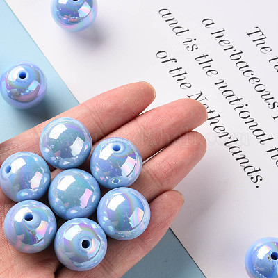 Непрозрачные акриловые бусины MACR-S370-D20mm-A39-1