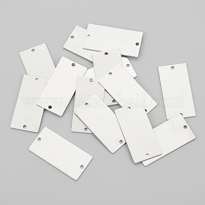 Wholesale BENECREAT 30Pcs Blank Aluminum Connector Charms