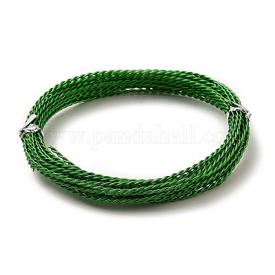 Filo di alluminio anodizzato da 3 mm - Verde x5m - Perles & Co