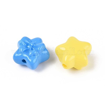 Краска для запекания непрозрачные акриловые бусины&nbsp;OACR-N142-11-1