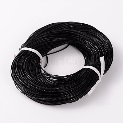 Leather Cord 1.5mm BLACK Round