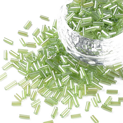 Прозрачные цвета блестящие стеклянные бусины из стекляруса SEED-N005-001-A01-1