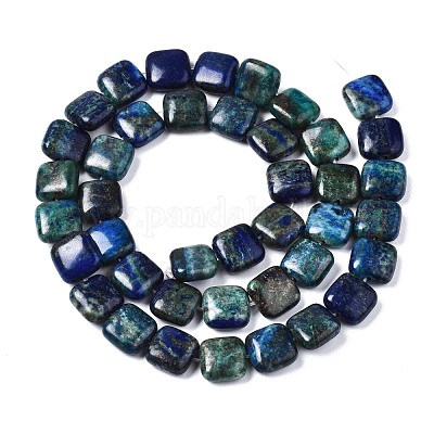 Натуральные бусы из хризоколлы и лазурита&nbsp;G-N330-030-1