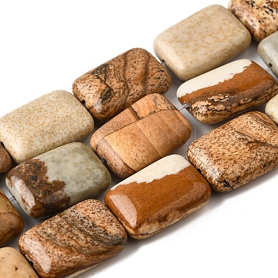 Естественного изображения яшмы бисер нитей G-S386-A14-1