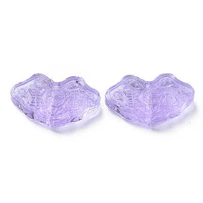 Perle di lampwork irregolari fatte a mano trasparenti&nbsp;LAMP-T017-11E-1
