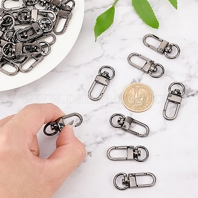 30 Pcs Swivel Clasps Lanyard Snap Hooks Key Chain Clip Hooks Lobster Claw  Clasp for DIY Keychain
