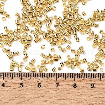 Зажимные бусины из латуни&nbsp;KK-R077-2mm-G-1