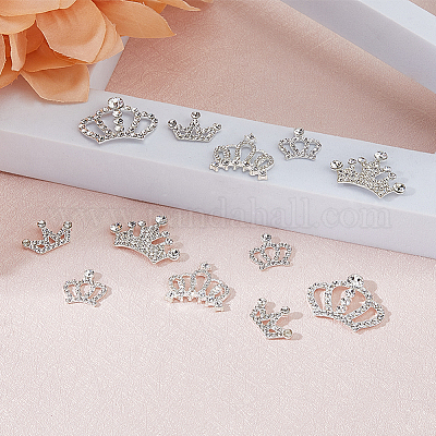 26 Stück 5 Stile Legierung Strass Cabochons&nbsp;FIND-FH0009-61-1