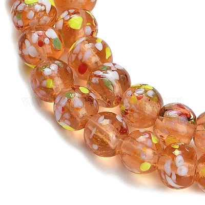 Бусы лэмпворк ручной работы&nbsp;LAMP-H071-01B-05-1