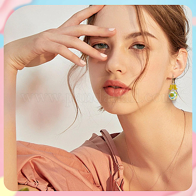 50 шт. 5 стиля печатных непрозрачных акриловых бусин&nbsp;MACR-SC0002-38-1