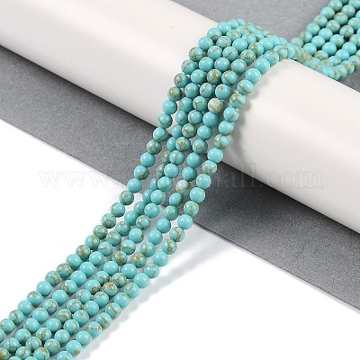 Chapelets de perles en turquoise synthétique&nbsp;G-U004-02E-1