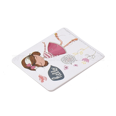 Wholesale Rectangle Paper Earring Display Card with Hanging Hole 