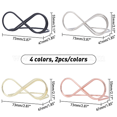 4 стиль 8 шт железный держатель для карточек&nbsp;ODIS-CA0001-01-1