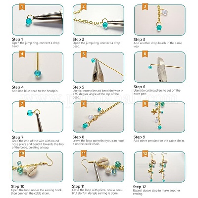 DIY Ohrring machen&nbsp;DIY-SC0005-15G-1