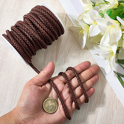 10 м круглый плетеный шнур из искусственной кожи&nbsp;LC-GF0001-13D-1