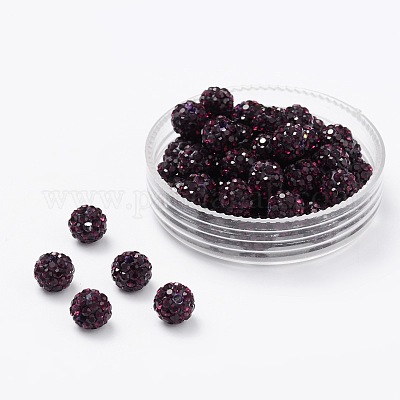 Бусины со стразами&nbsp;RB-H284-6MM-204-1