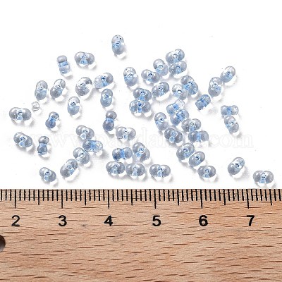 Светящиеся стеклянные бусины&nbsp;SEED-A033-07G-1