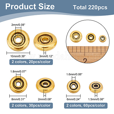 Wholesale ARRICRAFT Zinc Alloy Spacer Beads 