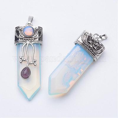 Подвески из натурального и синтетического смешанного камня G-F340-05-1