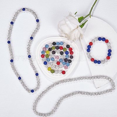 Pave disco бусины RB-SZ0001-09B-1