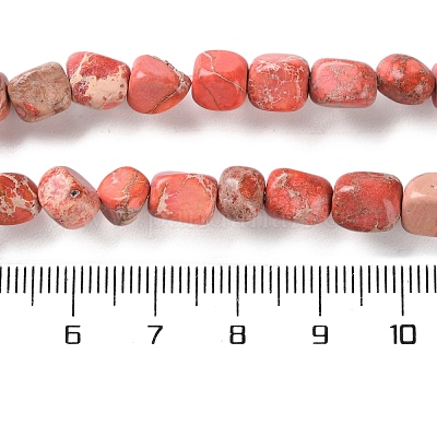 Крашеные бусы из натуральной императорской яшмы G-U011-A02-01-1