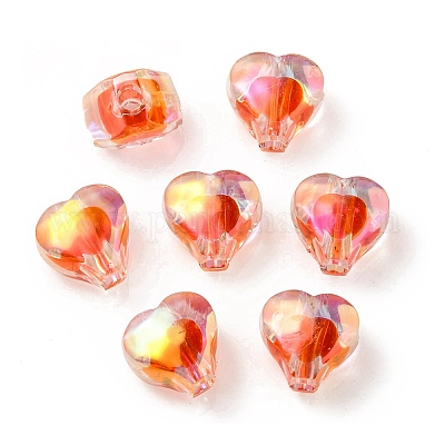 Pink Acrylic Hearts Gemstone