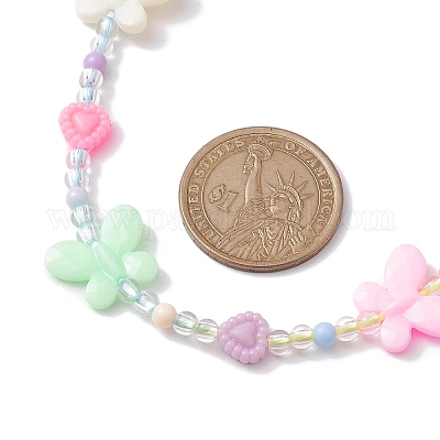 Colliers de perles acryliques&nbsp;NJEW-JN04709-1