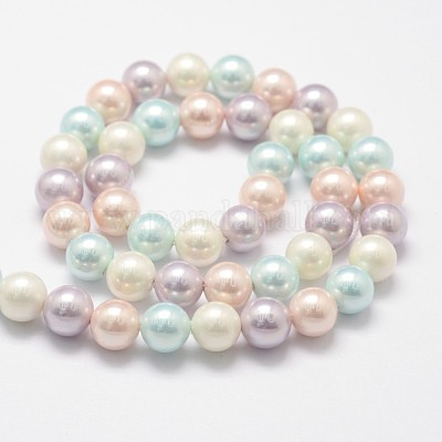 Chapelets de perles en coquille&nbsp;X-BSHE-L017-10-1