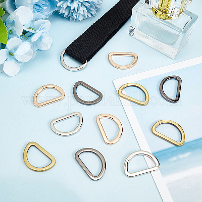 20 шт. 4-цветные пряжки для регулировки ремня сумки из сплава&nbsp;FIND-WR0009-97-1