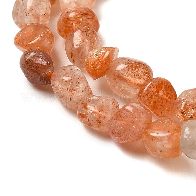 Natürliche sunstone Perlen Stränge&nbsp;G-L608-A04-01-1