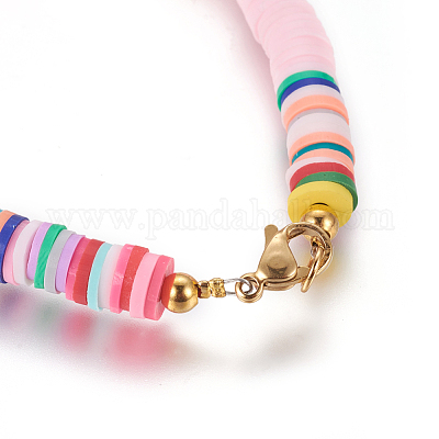 Wholesale Eco-Friendly Handmade Polymer Clay Heishi Beads Bracelets 