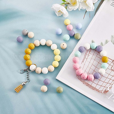5Pcs Round Silicone Beads, Silicone Pearl, 15mm Bulk Silicone Beads, Loose  Beads Accessories, DIY Beadable Pen Bracelets