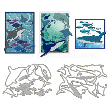 Углеродистая сталь разрезает трафареты DIY-WH0309-1903-1