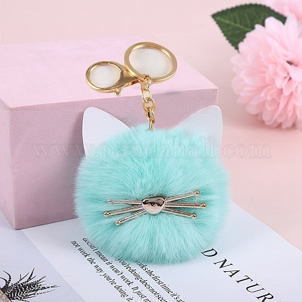 Брелок с подвеской из искусственного меха ANIM-PW0002-19D-1