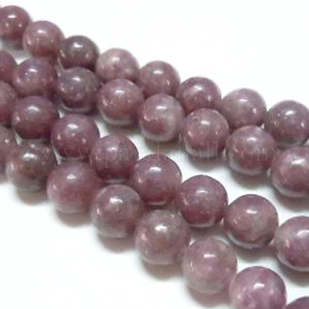 Natural Lepidolite Beads Strands G-D135-4mm-05-1