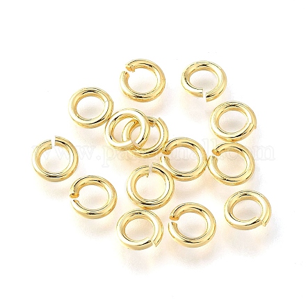 Messing Open Ringe springen X-KK-V007-004G-01-1